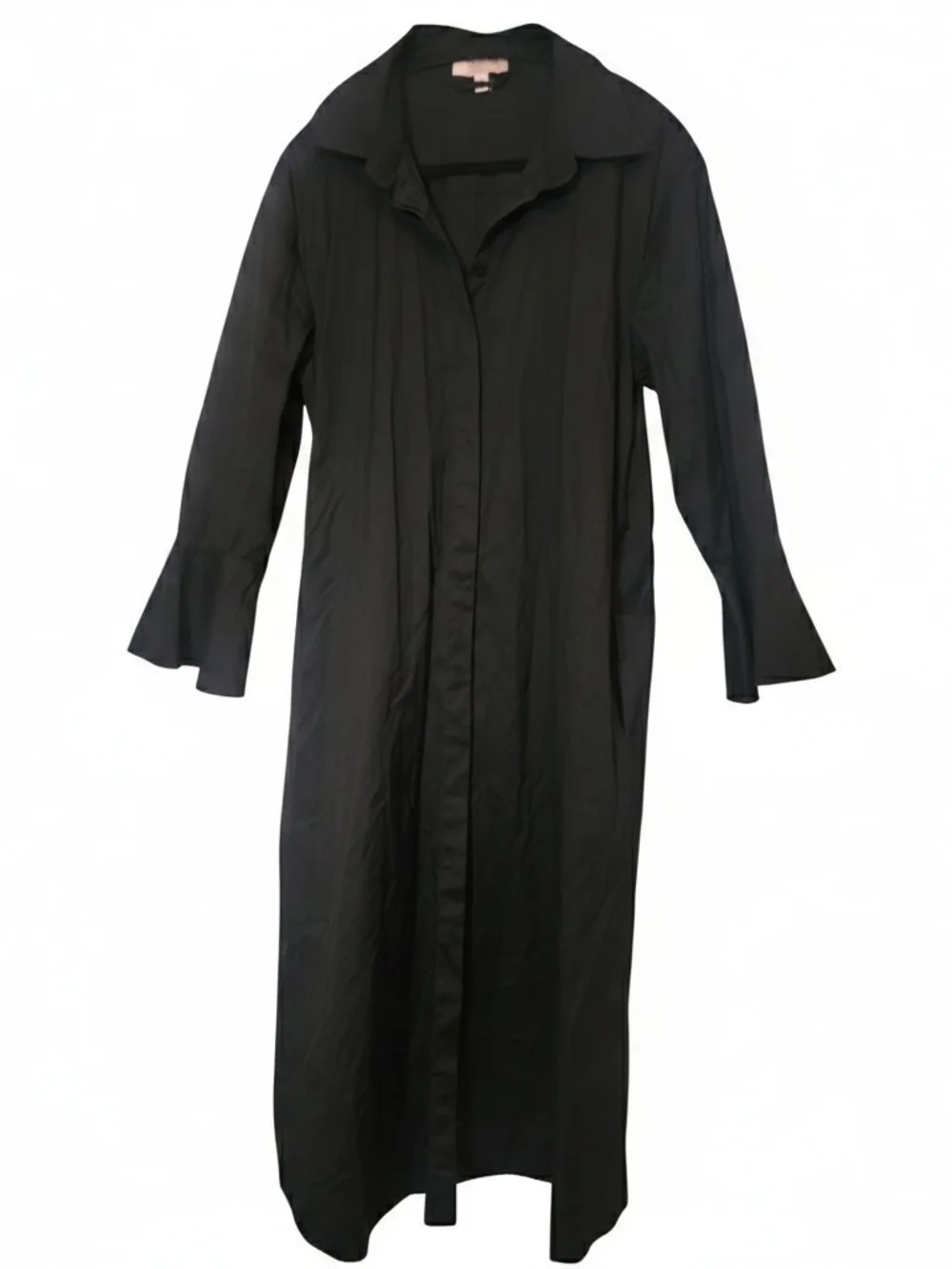 Chico's Black Midi Shirt Dress